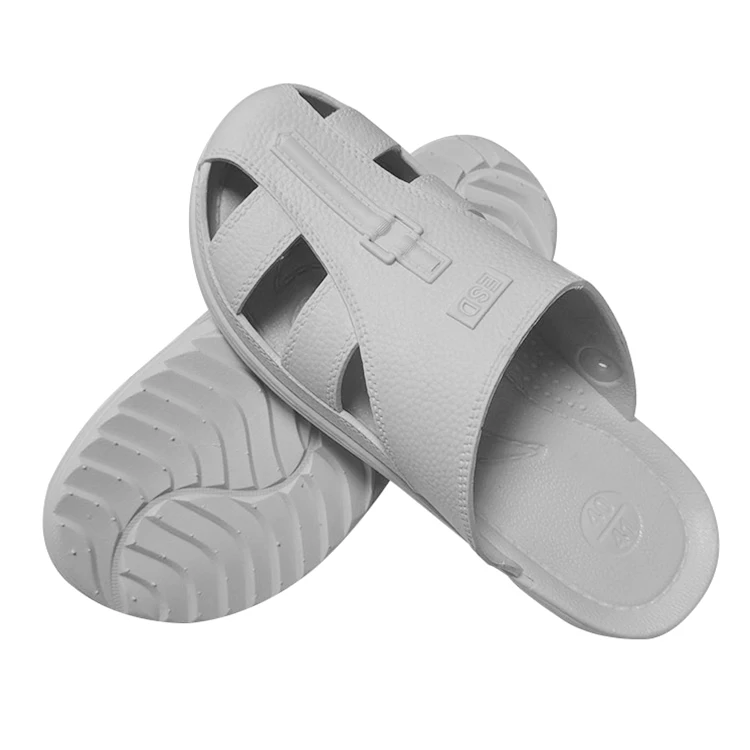 Good Sale Integrated Molding Unisex Design ESD Antistatic Work Slipper for Cleanroom Studio
