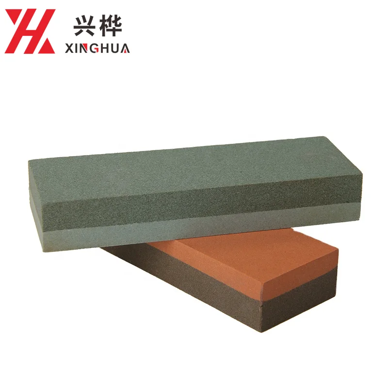 Knife Sharpener Sharpening Stone Non Slip Bamboo Base Dual Grit Whetstone
