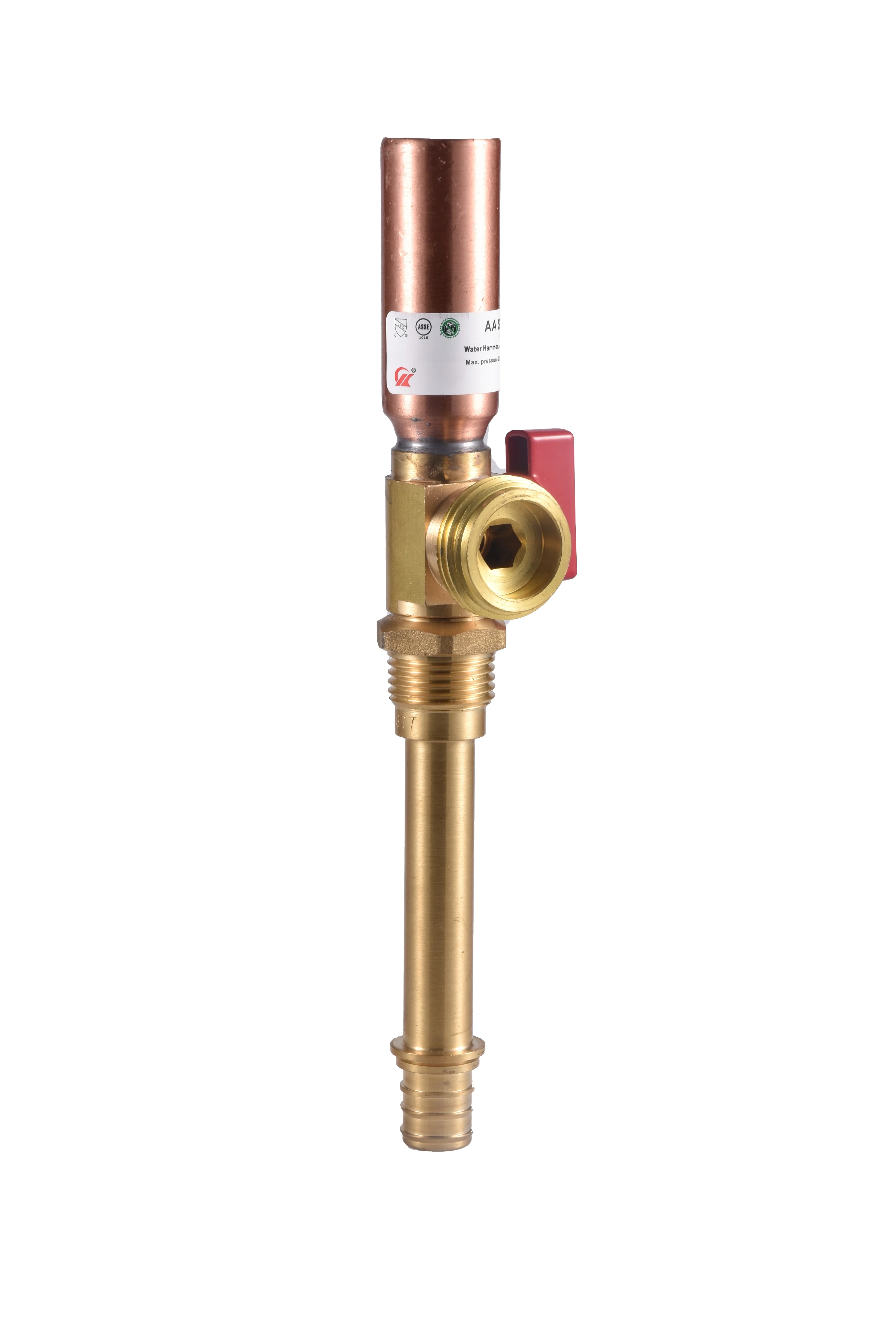 CUPC полдюйма Rehau Pex x 3 четверти дюйма MHT клапан с разрядником для стиральной машины
