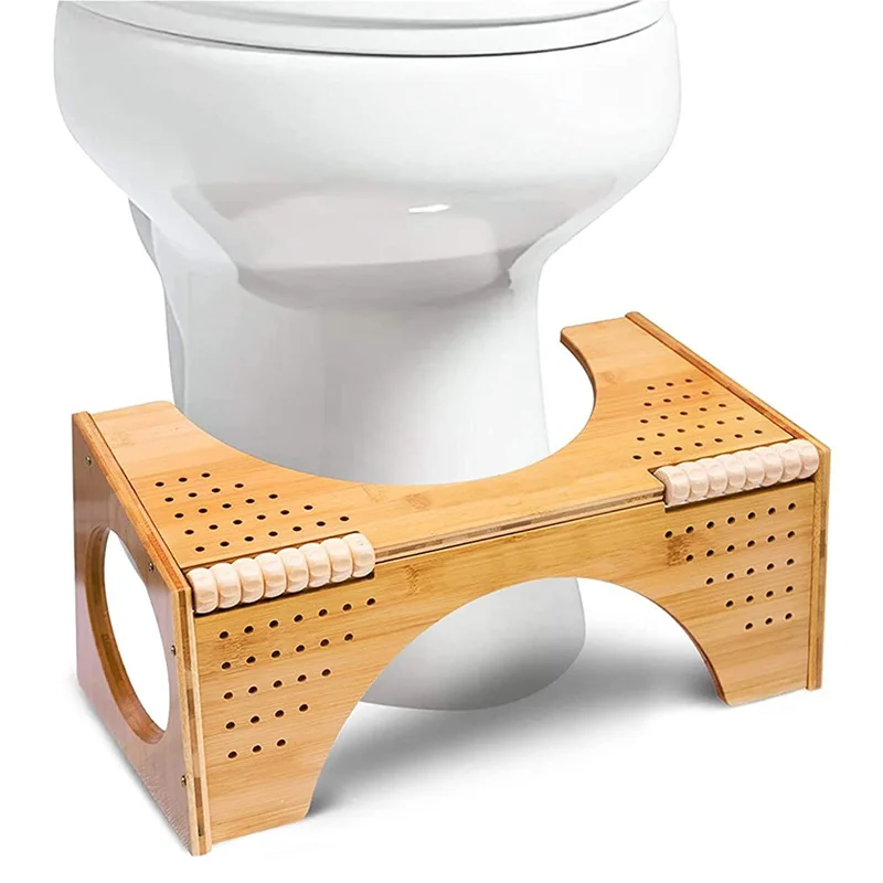 Бамбуковый стул для унитаза, нескользящий стул для горшка