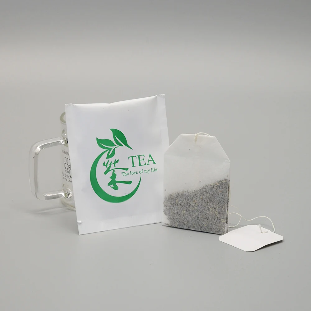 Wholesale Customized Size Color Cardboard Tea Bag Box Packaging Biodegradable Free Tea Package Drawstring Wood Pulp Accpect OEM
