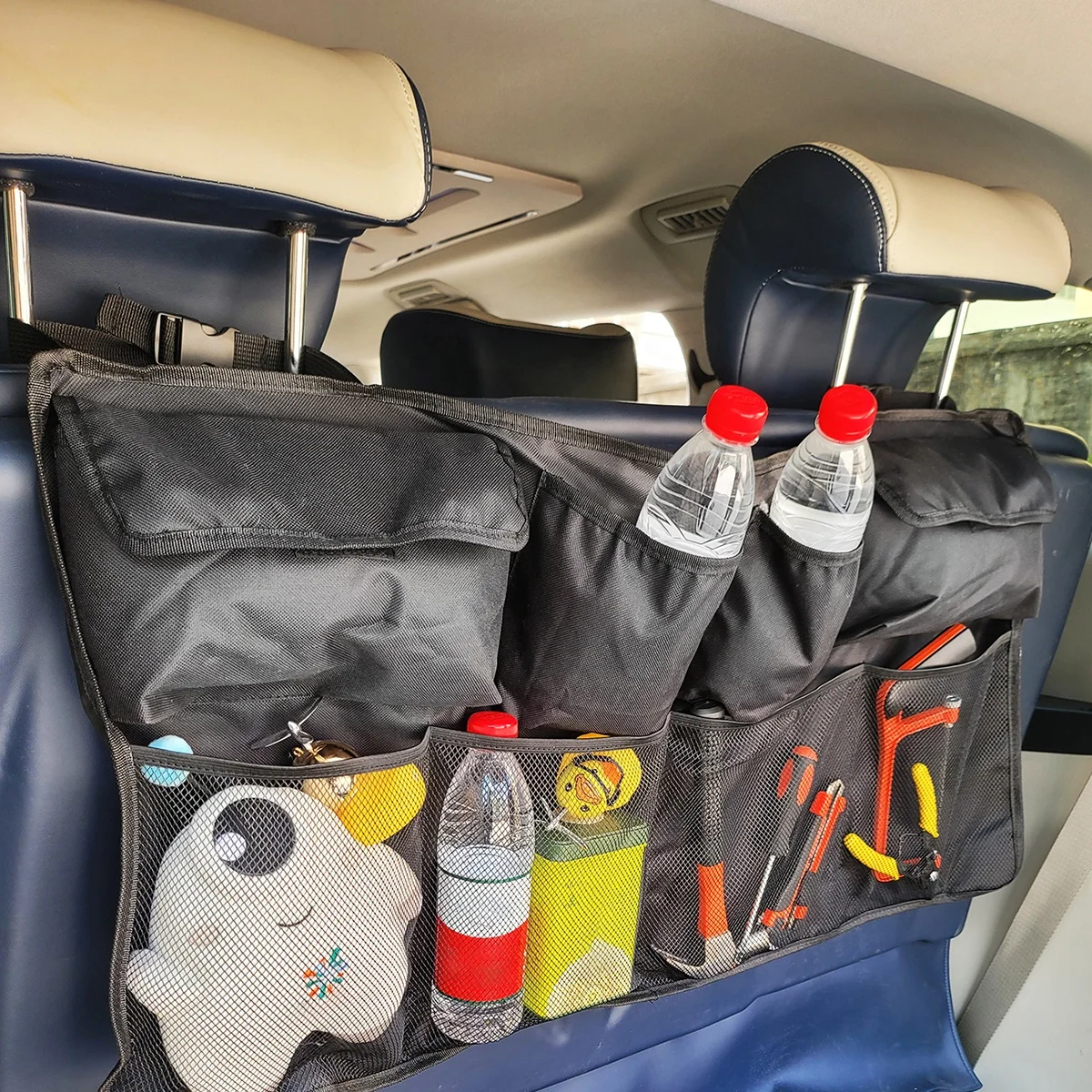 Oxford Fabric Storage Hanging Bag Trunk Organizer Black Multifunction Large Capacity Storage bags