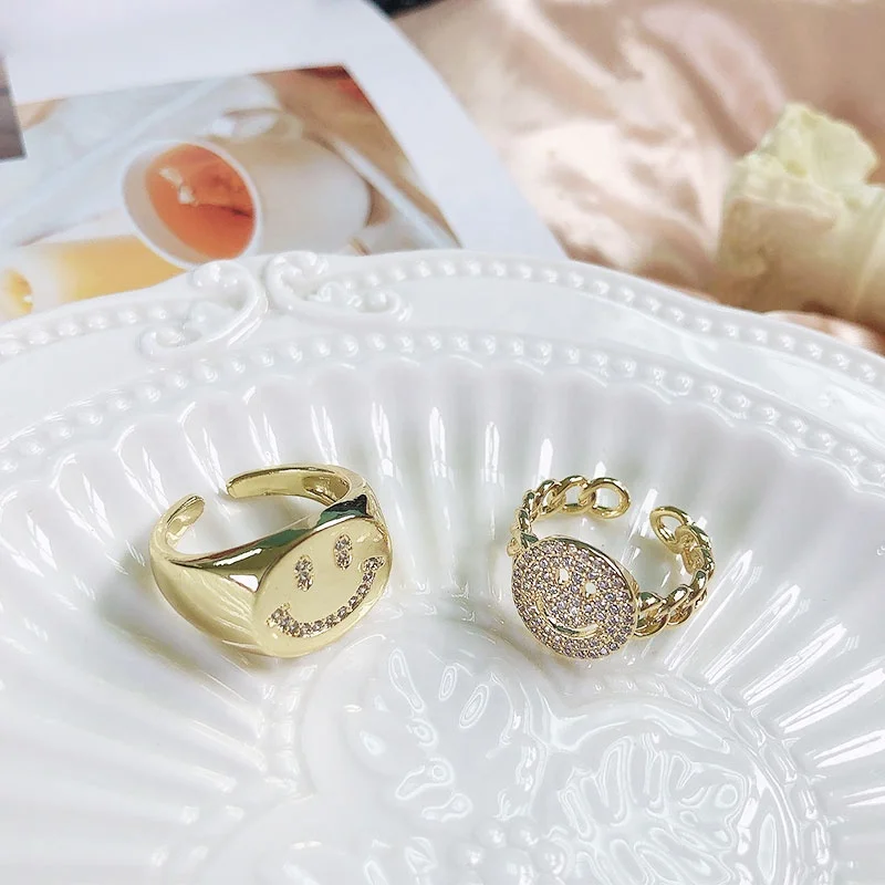  The most fashionable hottest and classic smiley ring in 2021 there is no