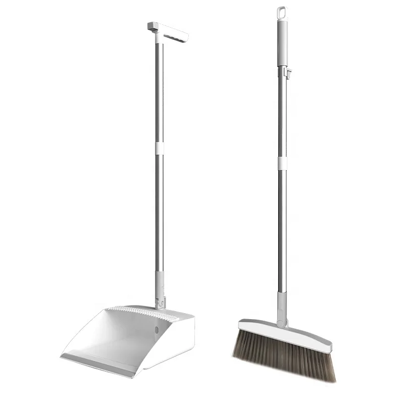 High quality wholesale broom dustpan set with telescopic broomstick for Kitchen Room Office Lobby Floor Cleaning
