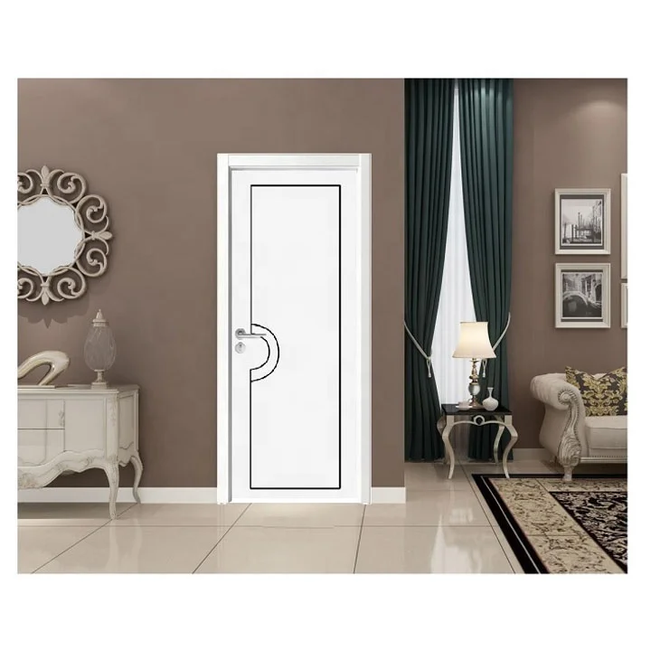 Factory Supply Cheap Price Waterproof Modern Interior PVC Bedroom Slab Doors For Houses Room