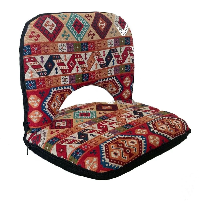 Hot sale middle east type floor chair with adjustable back support saudi fabric