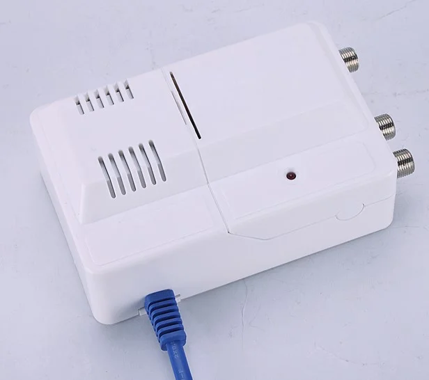 Gecen CATV signal amplifier 30dB gain 1 in 2 out Model GCH-602G2