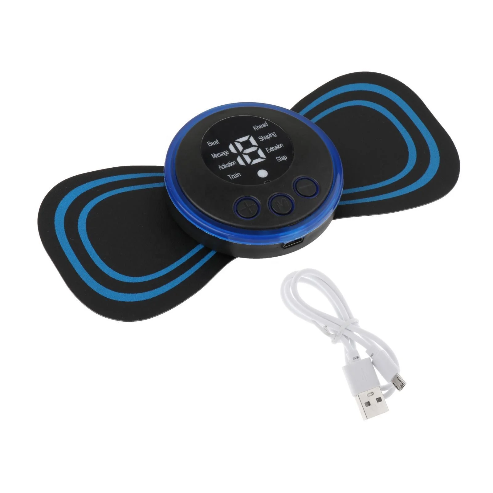 battery USB charger Pain Relief Body Muscle Stimulator Cervical Massage Sticker Mini Electric EMS Pulse Neck Massager