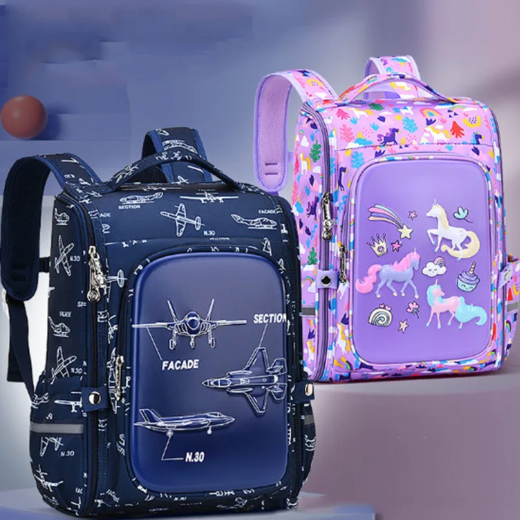 Large Capacity School Bag for Teenagers Girls Backpack with Cartoon School Bags For Boys