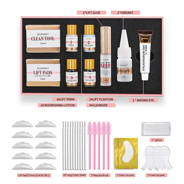 Lash lift and tint kit professional eyelash lift iconsig and tint kit