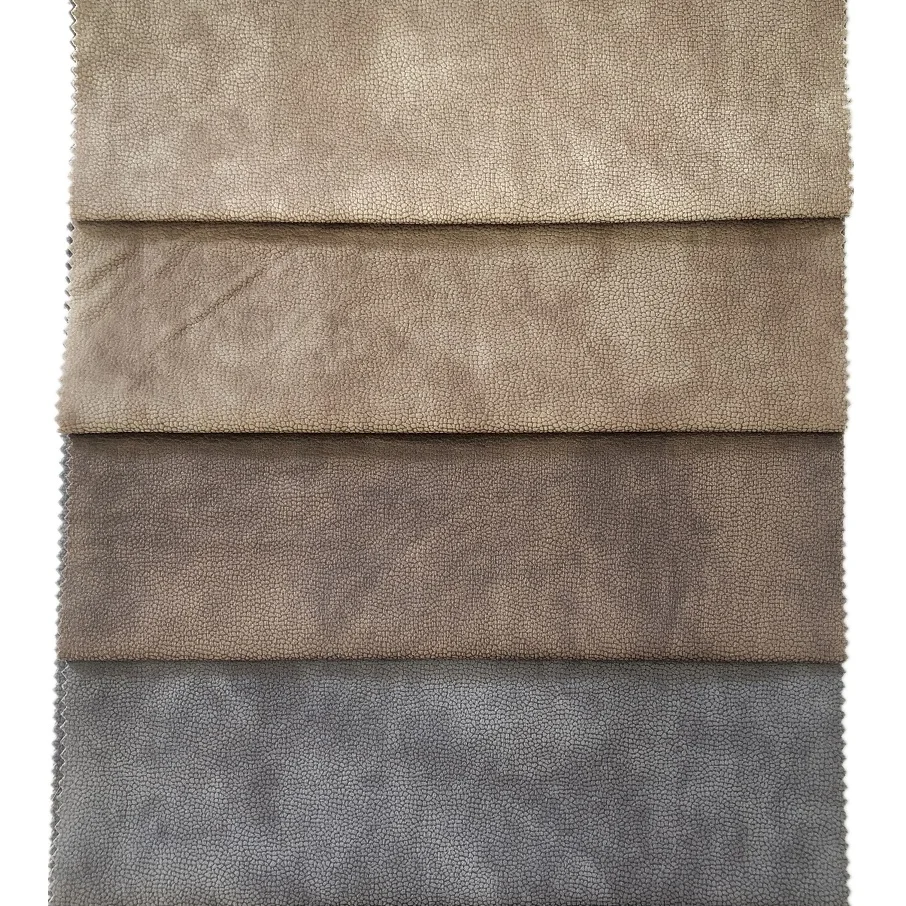 High quality Same color with back Suede embossed quilted PU leather for car seat leather fabric