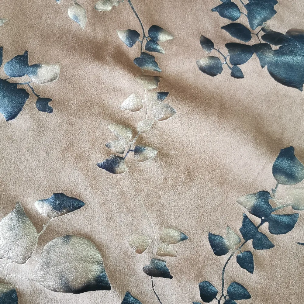 Factory Supply Cheap Price Embossed Polyester Sueded Upholstery Print Velvet Fabric