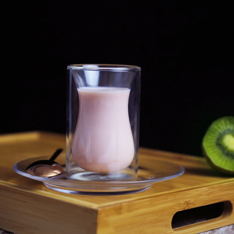 150ml Tea Coffee Cup Double Wall Insulated Borosilicate Glass Turkish Style Tea Cup