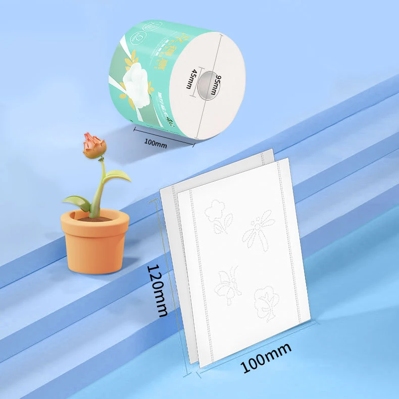 virgin wooden pulp toilet paper roll with customized plastic wrapping or paper label print in 1-4ply