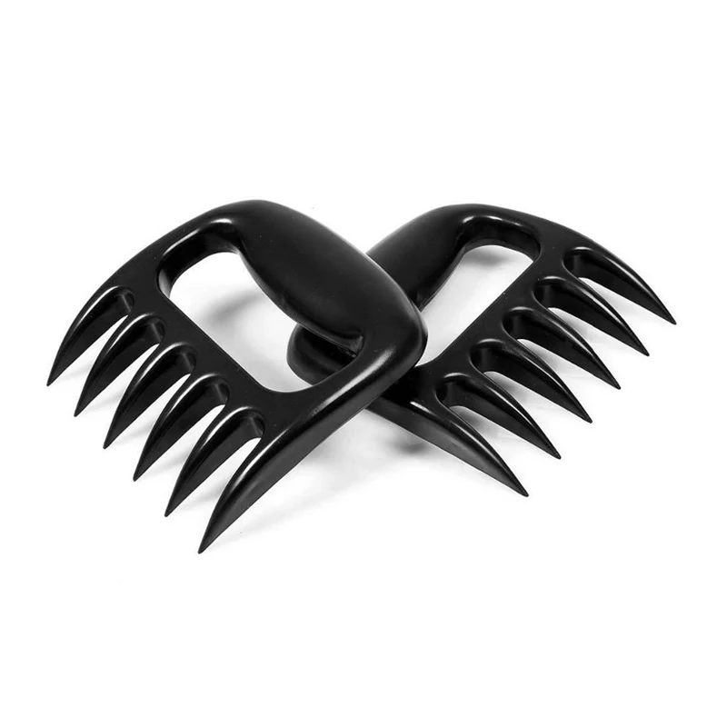 2-Pcs Meat Splitter Plastic BBQ Barbecue Accessories Pork Remover Fork Bear Claw Meat Shredder