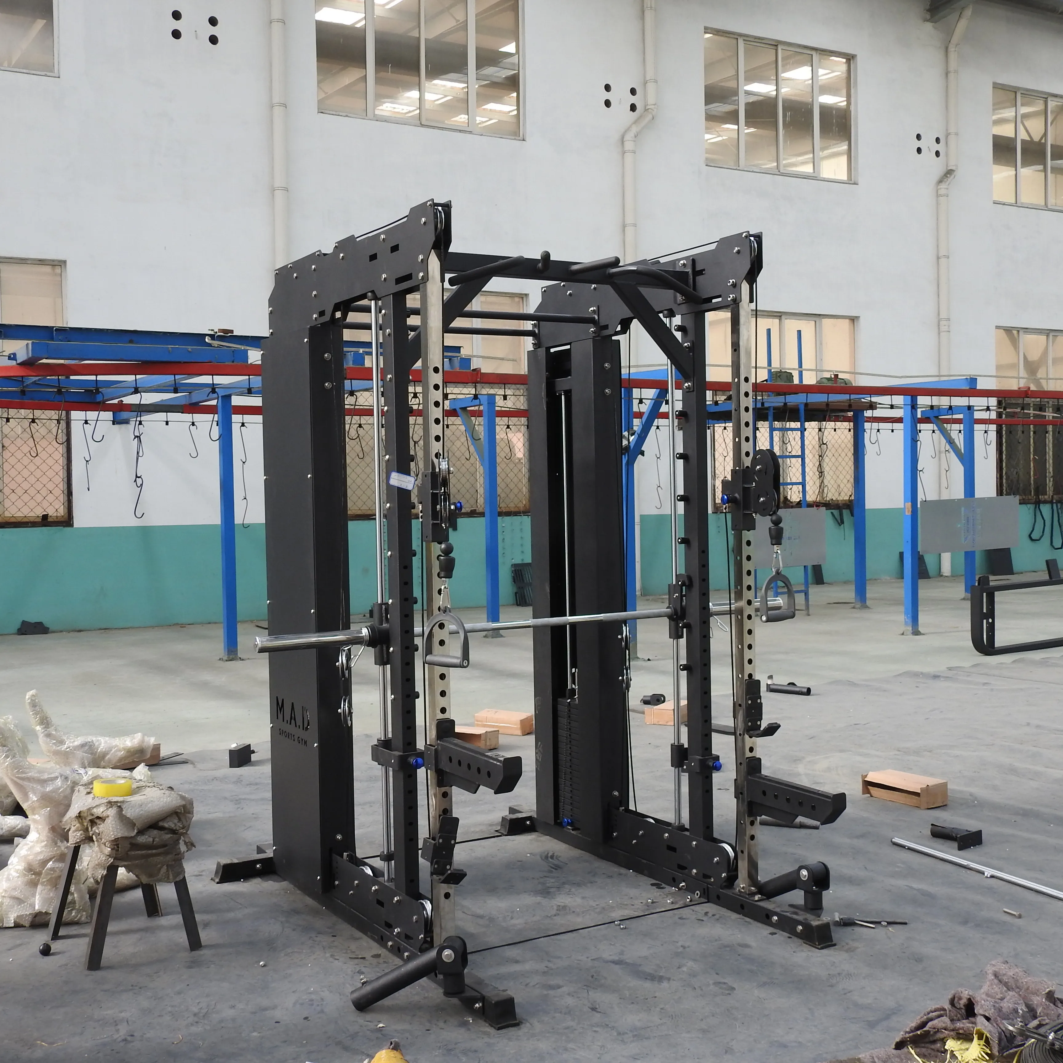  Производитель коммерческих heavy duty домашнего спортзала Смит машина многофункциональный оборудование для тренажерного