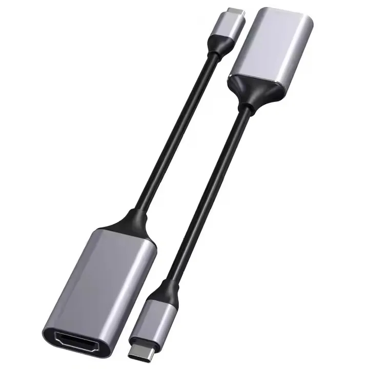 Multimedia 4K 60Hz USB C to HD-mi TV Converter Adapter Cable Type-C to HDTV Cable for Laptop