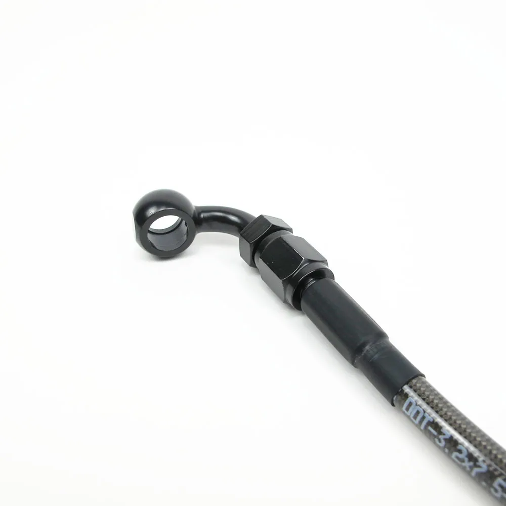 Smoked Stainless Steel Brake Hose Black Plastic Skin Brake Line Cable for Harley Softail Dyna