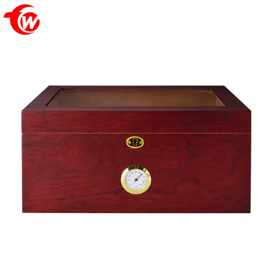 Customized  manufacturer cabinet  piano laqucer Cigar Accessories Handmade Cigar Humidor wood cigar boxes
