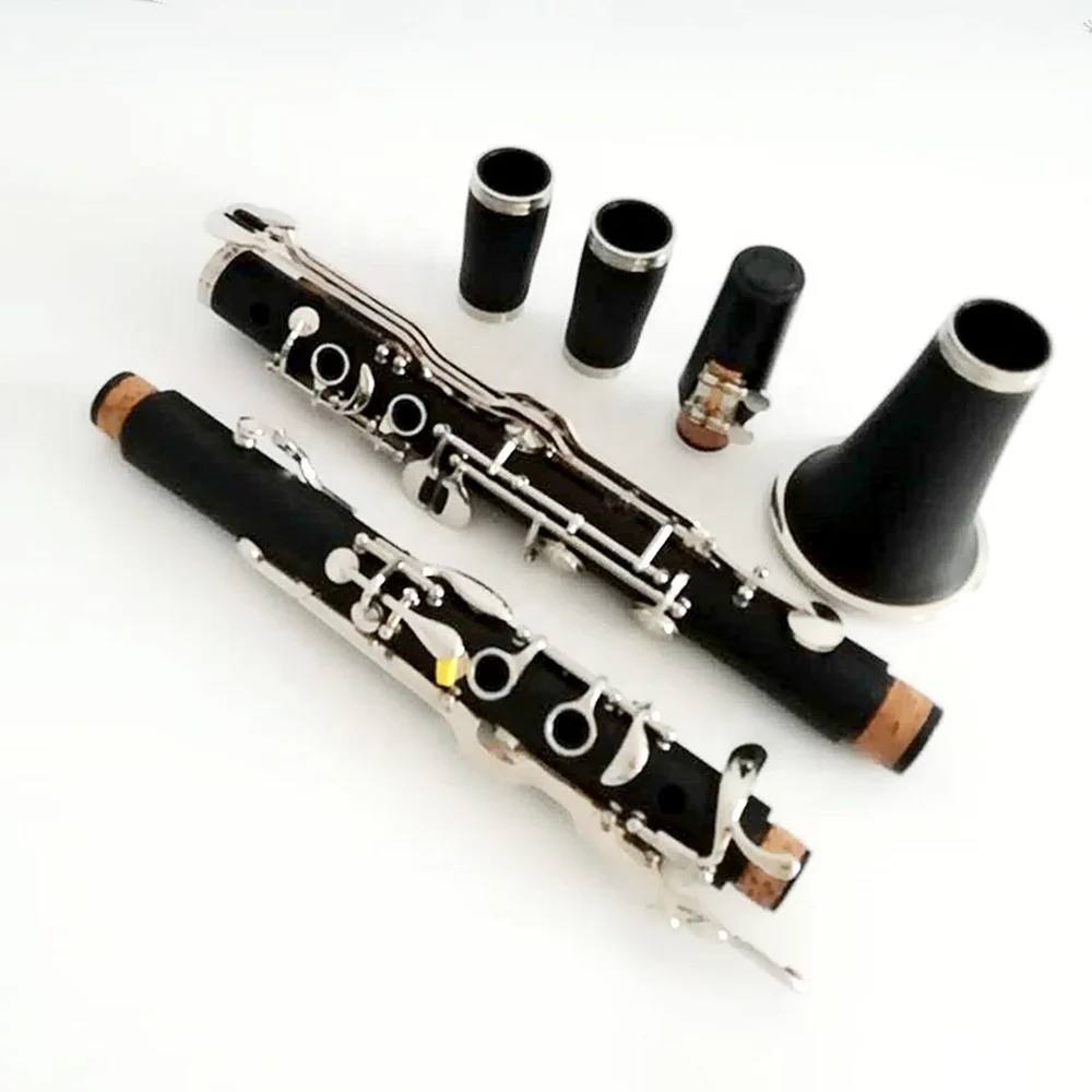 High quality Klarnet/Turkish system hard rubber clarinet G tone nickel plated 18 keys