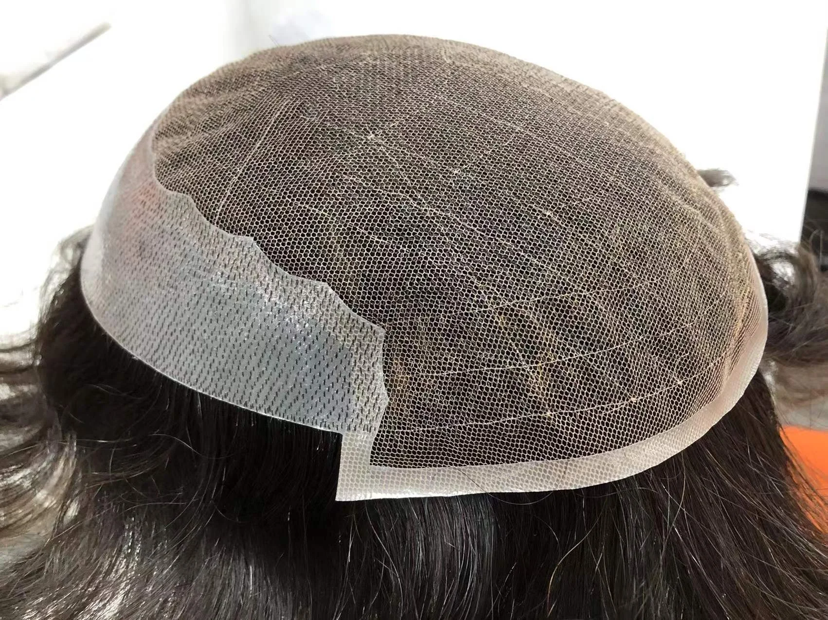 HQ Q6 Base Lace 100% Indian Hair  Men Toupee  Human Hair Lace Men Toupee United