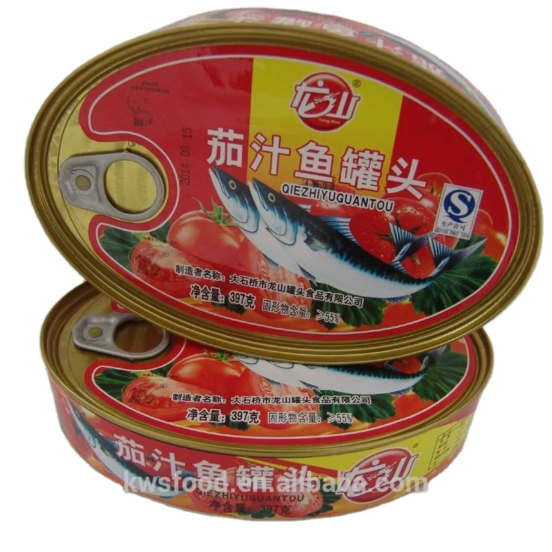 
425g oval tins canned jack mackerel in tomato sauce  (60576848574)