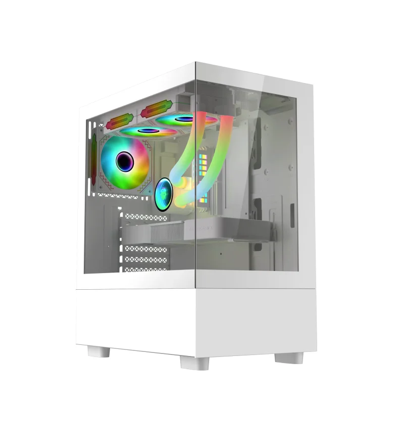 Popular OEM Custom PC Gaming Computer Case Atx Mid Tower Pc Case Usb3.0 Glass Panels Gamer PC Casing Cases Cabinet