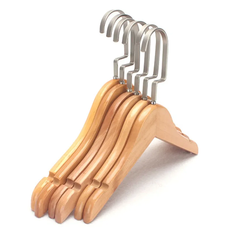 manufacturer wholesale high quality custom Free Sample hot selling round head women white wood hangers for clothes