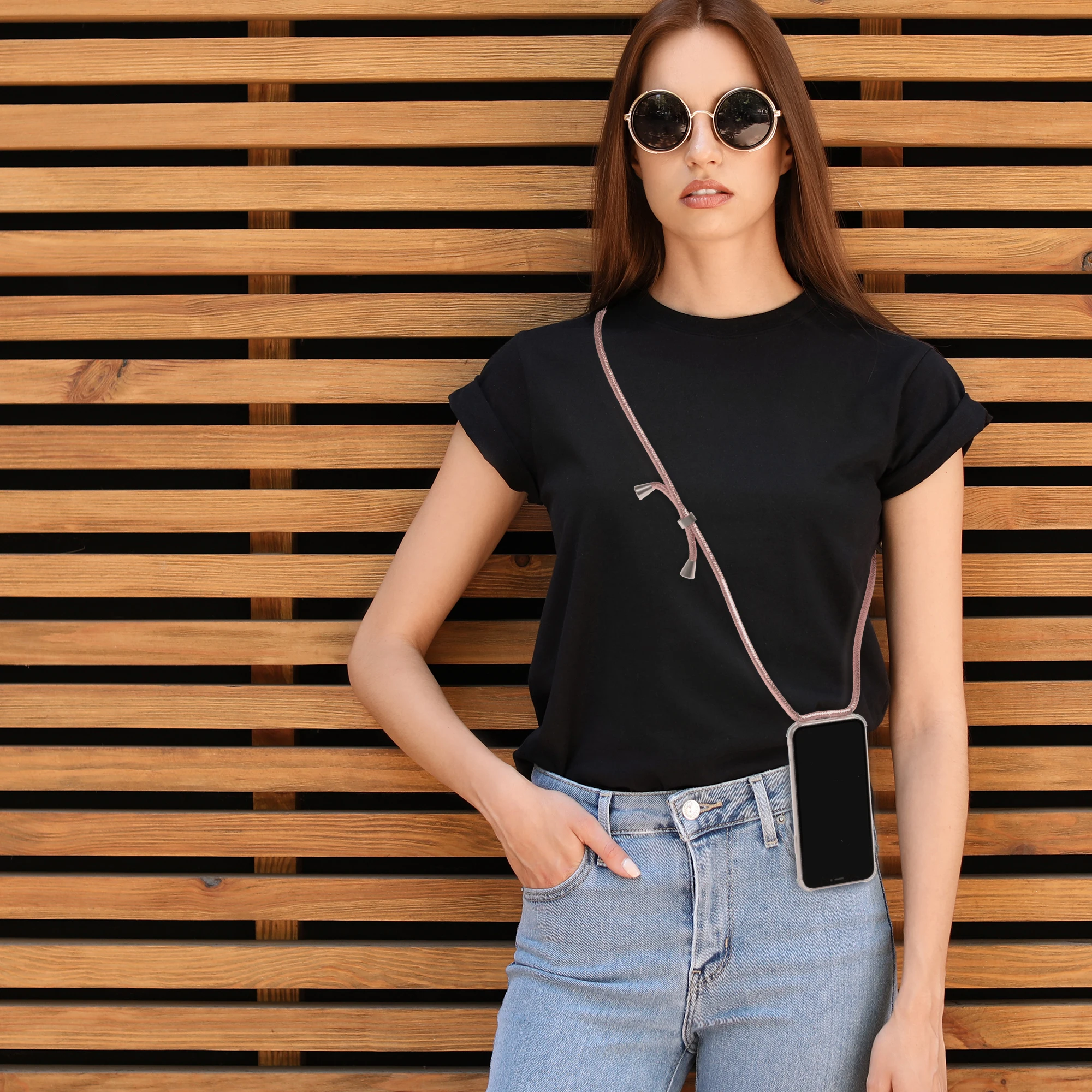 New arrivals phone accessories DIY Tether tab with lanyard key chain holder universal for Phone 11