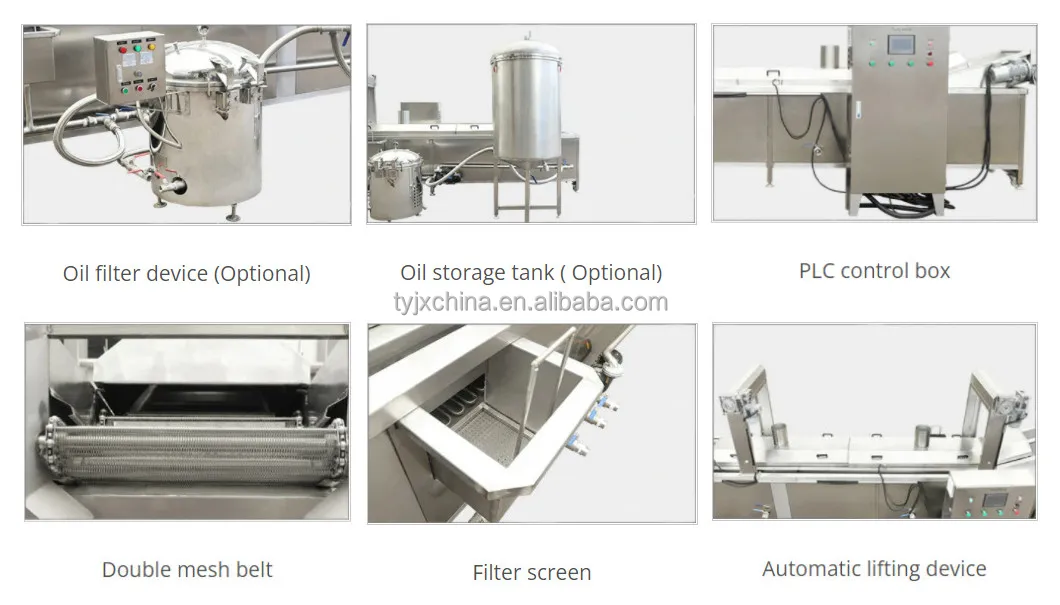 10-60 kg/hour automatic frame fryer