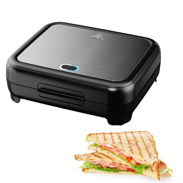 Detachable Custom Waffle Maker Grill Stainless Steel Cover Doughnut Shaped Breakfast 6 In 1 Sandwich Maker