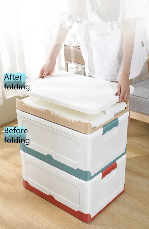 Household Sundries Foldable Plastic Toy Storage Bins and Box for Car Toys and Home Organization