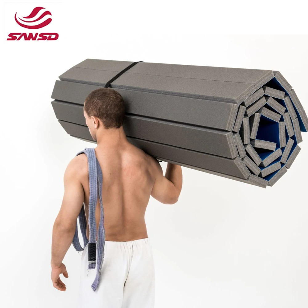 Sansd Unisex BJJ Tatami Rollout Mats XPE Wrestling Judo Martial Arts High Quality Rollout Training Mat Thickness 4cm