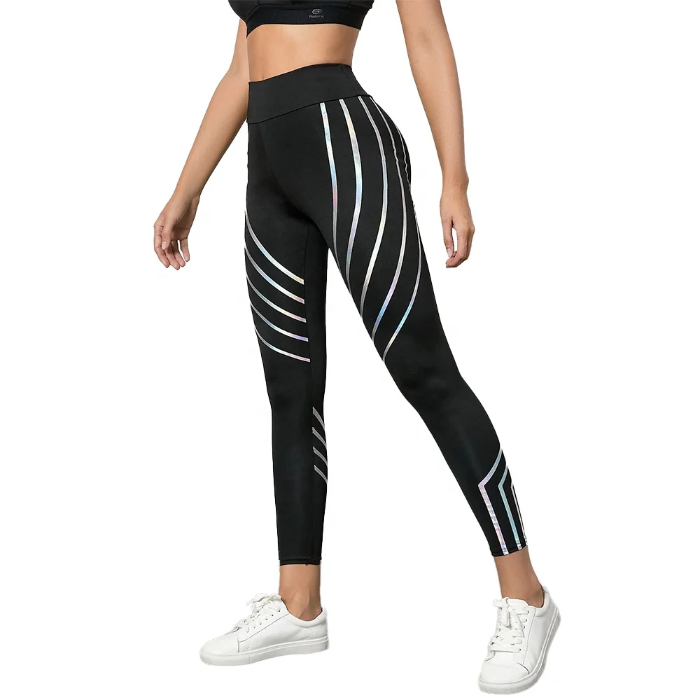 Леггинсы для фитнеса и йоги с высокой талией эффектом пуш-ап