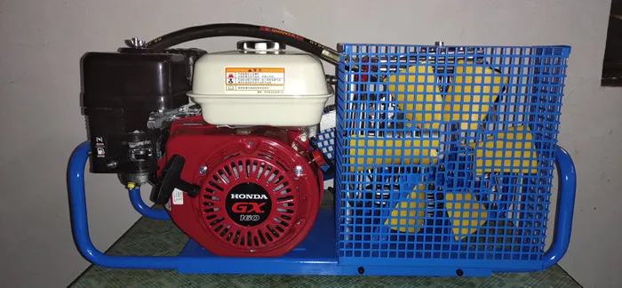 High Purity scuba diving oxygen refill High Pressure Air compressor by Gasoline Drive