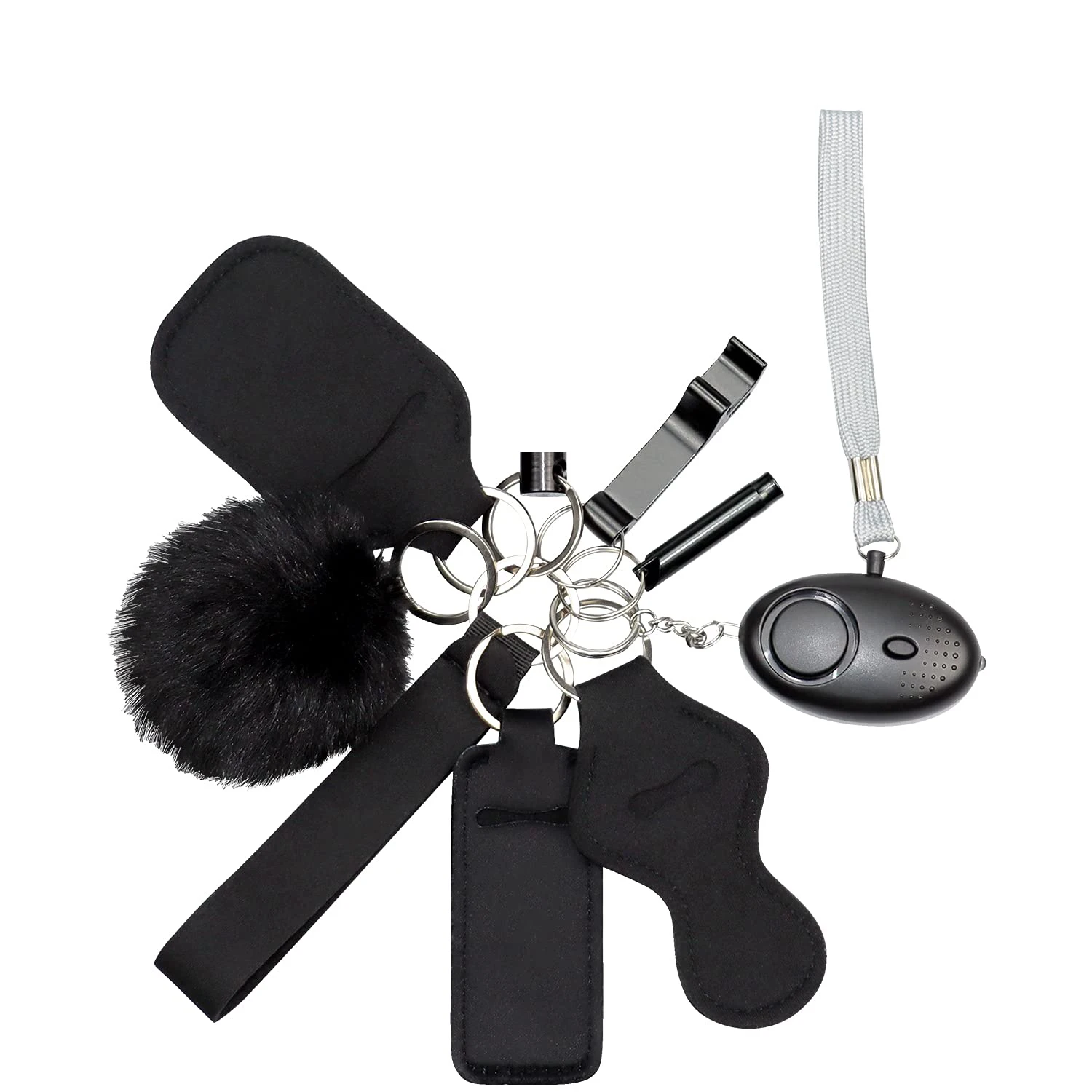 
door opener window breaker Wristlet self defense strick keychain set for women 