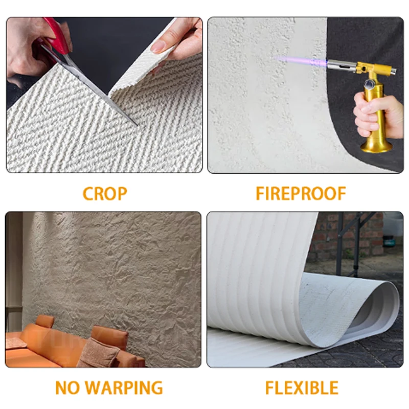 bendable  Artificial Heat Resistance Flexible Wall Panel supplier starry moon stone Flexible Wall Tile Building Materials
