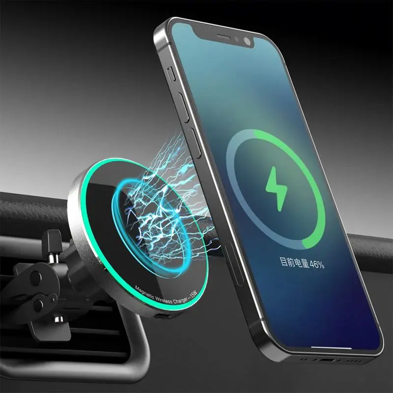 New Design Car Mobile Phone Holder Air Outlet Wireless Charging
