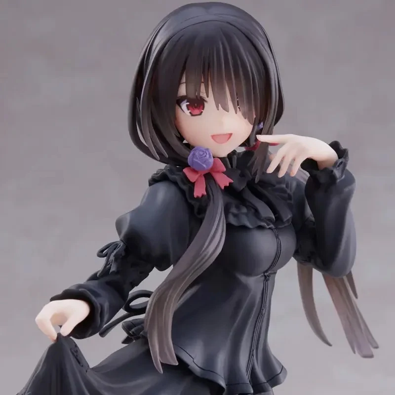 Anime Girls Model Figure Toy Standing Model Black Dress Girls Action Figure Cute Doll