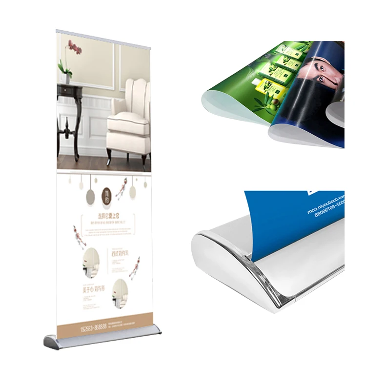 Easy Up And Folding Roll Up Horizontal Banner Stand Cheap Standard Size Of Roll Up Banner Stand