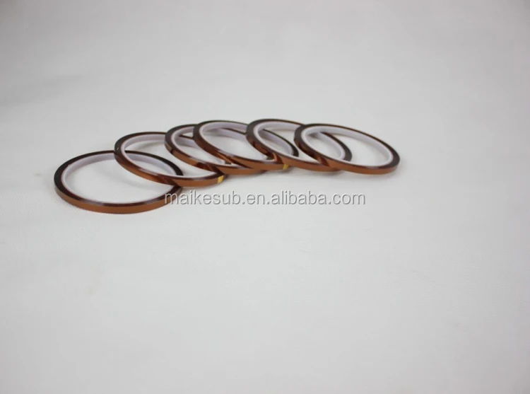 High-Temperature Insulation Adhesive Tape 5mm Width Single-Sided Silicon Hot Melt Masking Sublimation Blank Items Polyester PE