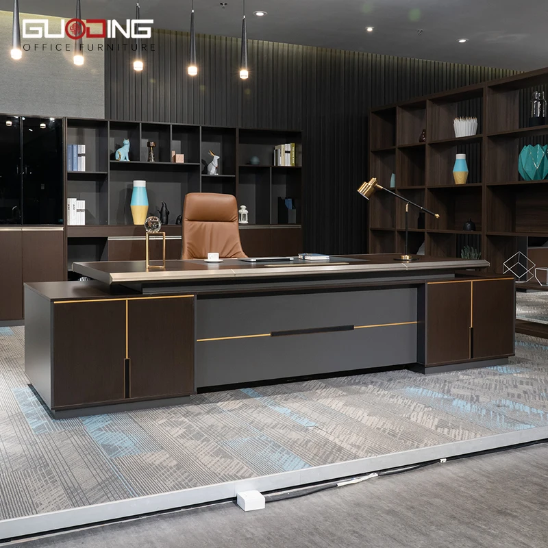commercial furniture modern  wood office furniture set chair and table l shape business executive office desk Office table