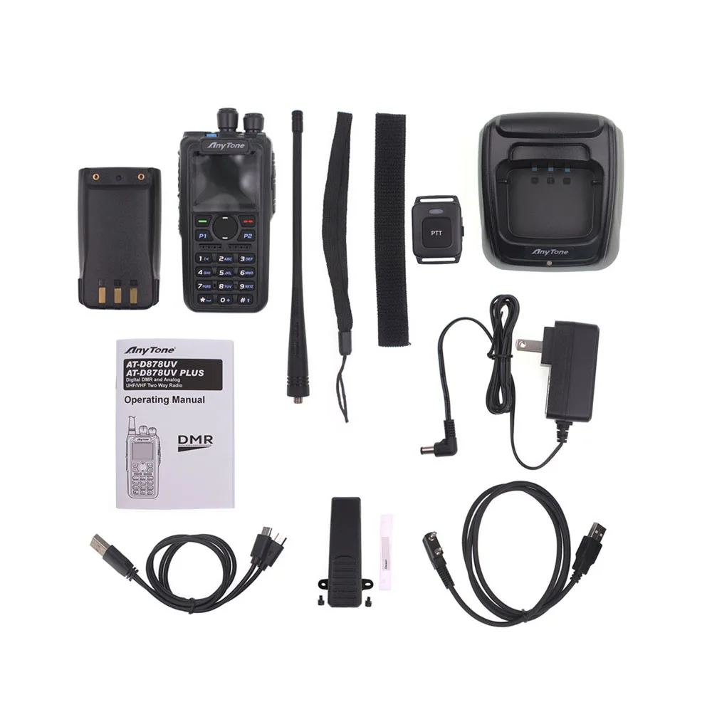  Anytone AT-D878UV плюс Ham иди и болтай walkie talkie “иди dual band Цифровые DMR & аналоговые GPS APRS Совместимость ptt-радио для работы с персональными компьютерами