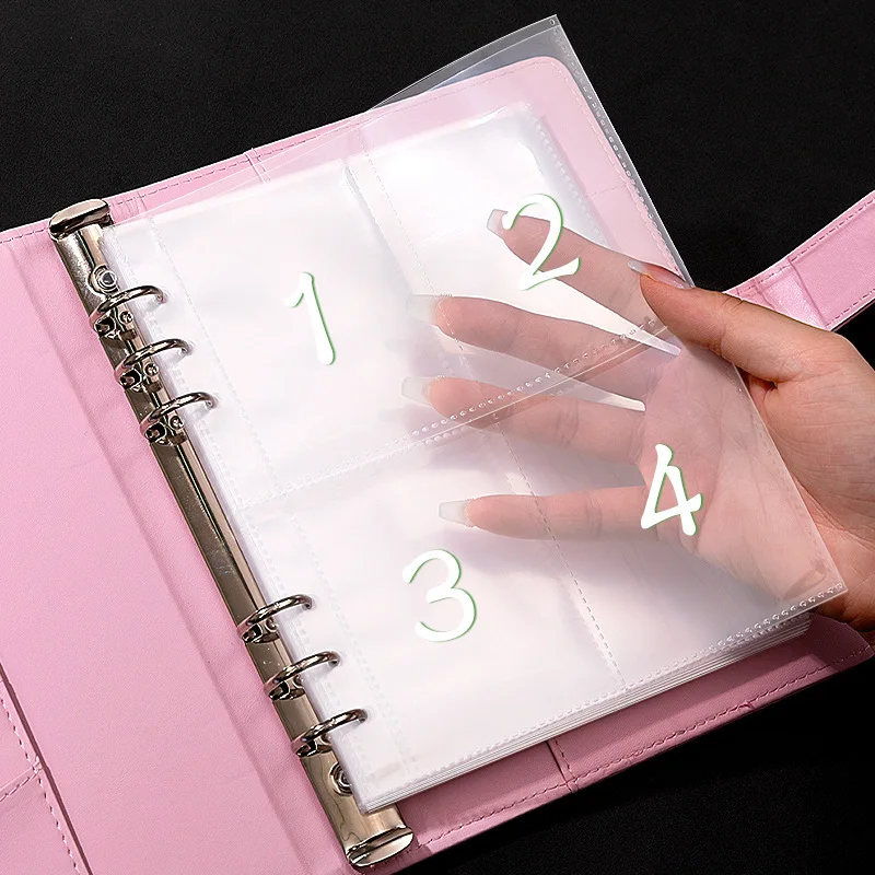 2024 Popular 100 Envelopes Money Saving Challenge Organizer Pockets Filing Cash Binder Book Budget Planner