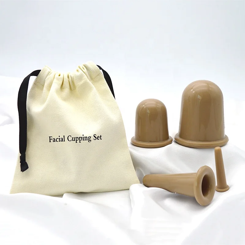 Silicone Anti Cellulite Cup Vacuum Cupping Massage Suction Cups Body Pain Relief Roller Manual Suction Cups Cupping Therapy Set