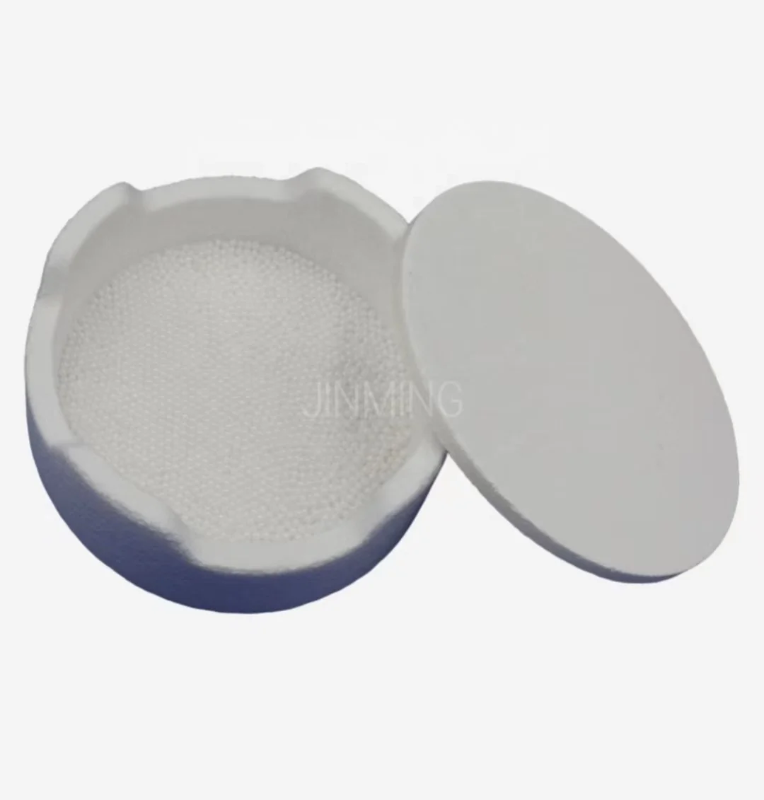 OD100mm High Temperature Resistance Round Zirconia Crucible  Dental Sagger Bowl with Lid