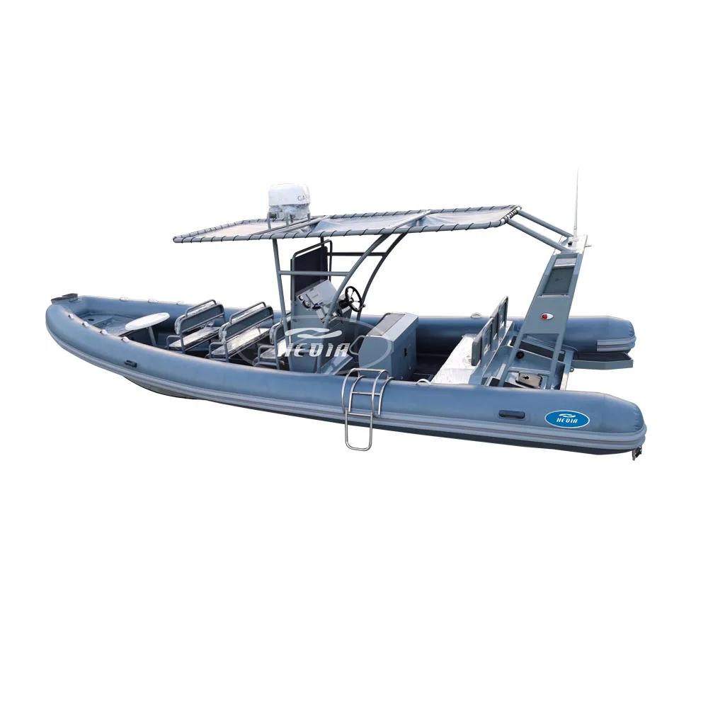 28-футовый RHIB 860 Тактический Подводное плавание с алюминиевым корпусом Hypalon надувная Морская Лодка мотором