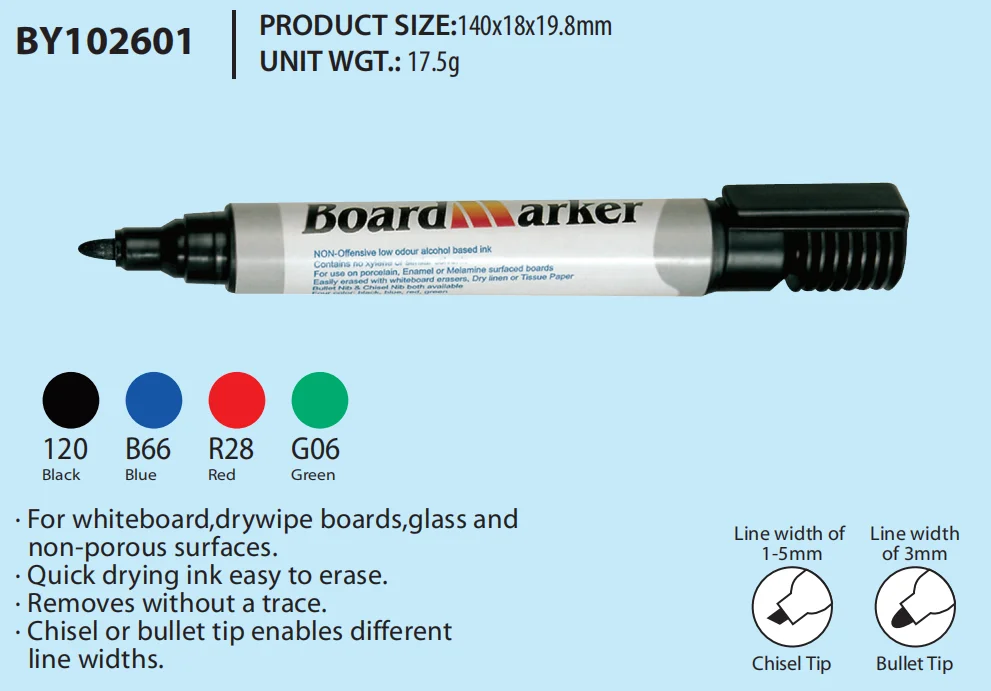 BEIFA Brand Dry Erase Markers Customized Supplies Colorful  Whiteboard Marker Pen