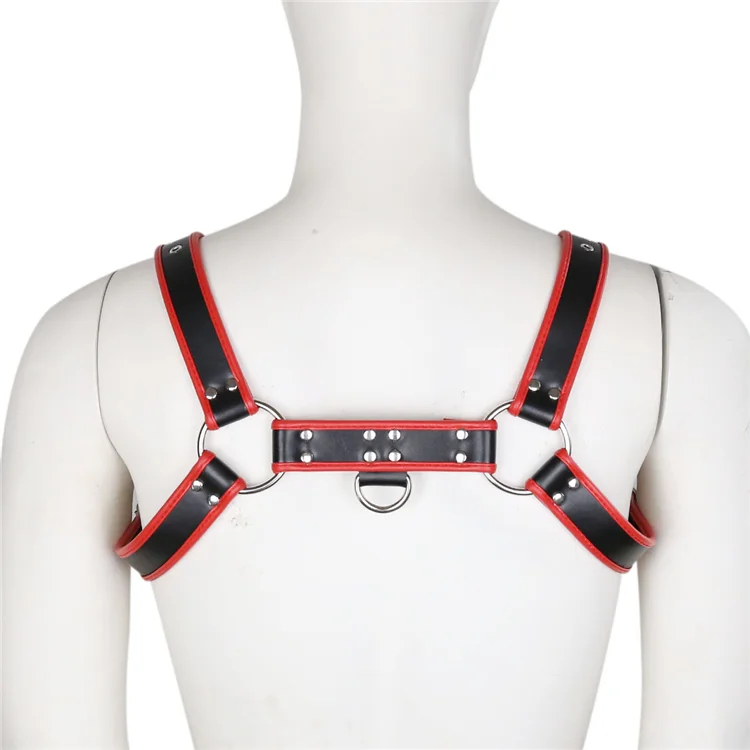 Sexy Harness Erotic Men BDSM Bondage Lingerie Leather Punk Body Chest Harness Belt