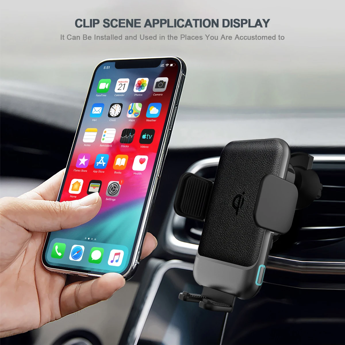 New Products 15w Qi Certificate Automatic Car Universal Phone Mount Auto Fast Wireless Car Charger Holder